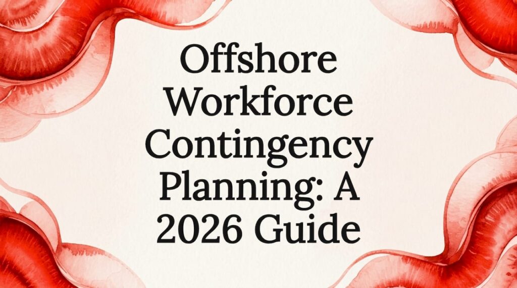 Offshore Workforce Contingency Planning: A 2026 Guide 1 Decorative watercolor frame for professional title card