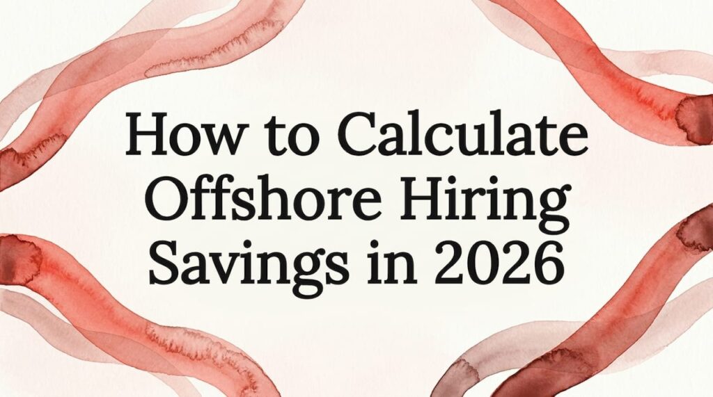 How to Calculate Offshore Hiring Savings in 2026 1 Decorative title card illustration framing article title