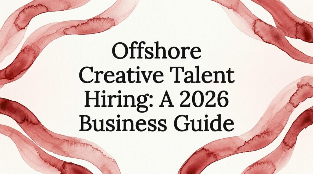 Offshore Creative Talent Hiring: A 2026 Business Guide 1 Decorative editorial title card frame
