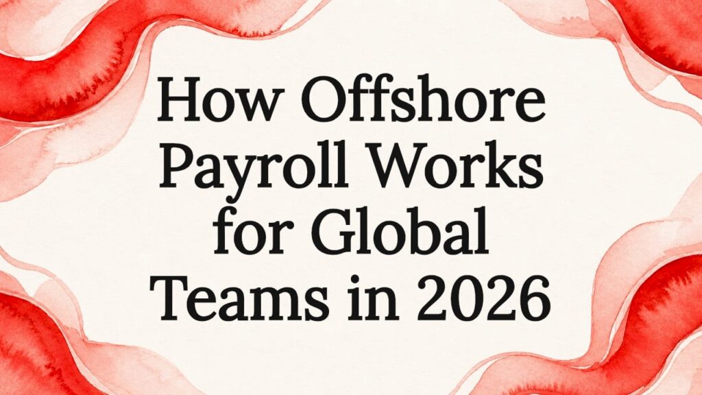 How Offshore Payroll Works for Global Teams in 2026 1 Decorative editorial title card framing text area