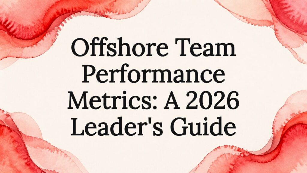 Offshore Team Performance Metrics: A 2026 Leader's Guide 1 Decorative editorial title card frame