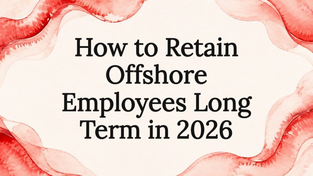 How to Retain Offshore Employees Long Term in 2026 1 Decorative professional title card illustration