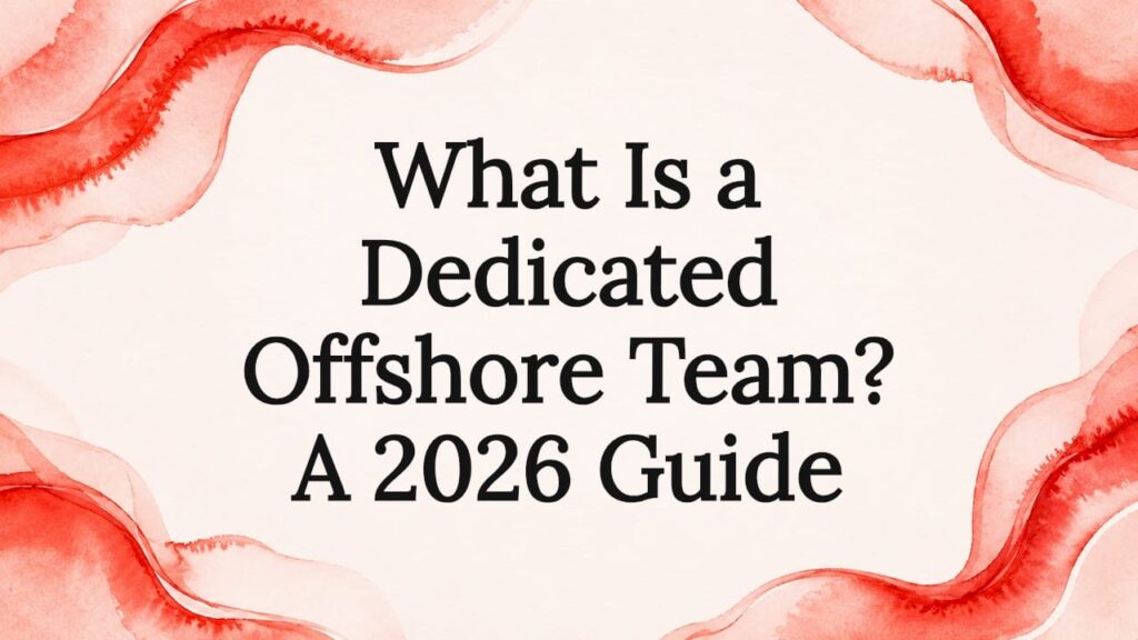 What Is a Dedicated Offshore Team? A 2026 Guide 1 Decorative editorial title card frame