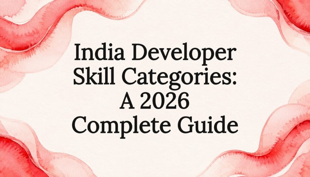 India Developer Skill Categories: A 2026 Complete Guide 1 Decorative watercolor frame around title text area